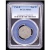 Image 2 : FRENCH COLONIES: Louis XV, 1715-1774, AR 2 sols (sou marqué), Rouen, 1740-B, PCGS MS63