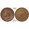 Image 1 : FRENCH COLONIES: Louis Philippe, 1830-1848, AE 10 centimes, 1844-A, PCGS MS63 BN