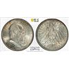 Image 1 : BAVARIA: Otto, 1886-1913, AR 3 mark, Munich, 1911-D, PCGS MS64