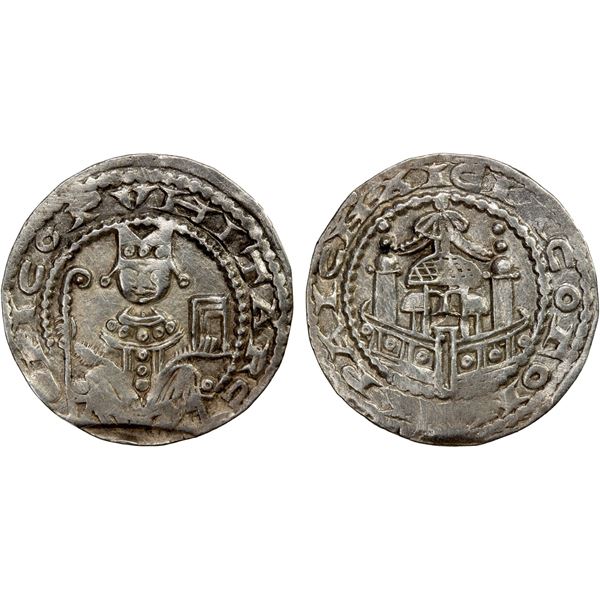 COLOGNE (ARCHBISHOPRIC): Philipp von Heinsberg, 1167-1191, AR denar (1.47g), VF-XF