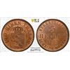 Image 1 : HESSE-CASSEL: Friedrich Wilhelm I, 1847-1866, AE 3 heller, 1853, PCGS MS63 RB