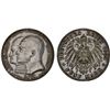 Image 1 : HESSE-DARMSTADT: Ernst Ludwig, 1892-1918, AR 5 mark, 1904, XF