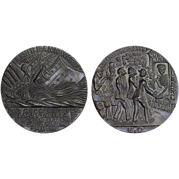 MUNICH: City, medal (85.69g), 1915, AU