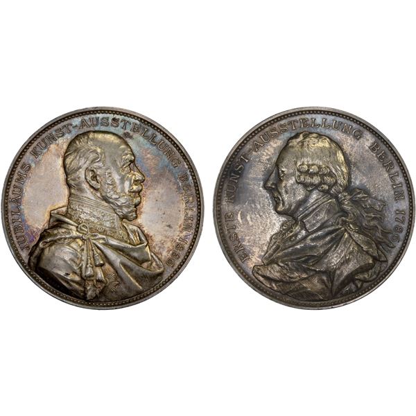 PRUSSIA: Wilhelm I, 1861-1888, AR medal (43.46g), 1886, Unc