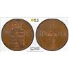 Image 1 : SAXONY: Friedrich August II, 1836-1854, AE pfennig, 1838, PCGS MS64