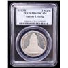 Image 2 : SAXONY: Friedrich August III, 1904-1918, AR 3 mark, Muldenhütten, 1913-E, PCGS Proof 63 DCAM