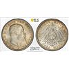 Image 1 : WÜRTTEMBERG: Wilhelm II, 1891-1918, AR 3 mark, Freudenstadt, 1912-F, PCGS MS65