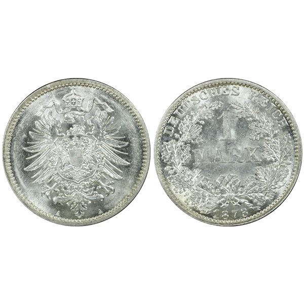 GERMANY: Kaiserreich, AR mark, Berlin, 1873-A, PCGS MS63