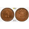 Image 1 : GERMANY: Kaiserreich, AE pfennig, 1916-D, PCGS MS65 RD