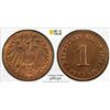 Image 1 : GERMANY: Kaiserreich, AE pfennig, 1916-D, PCGS MS64 RD