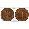 Image 1 : GERMANY: Kaiserreich, AE pfennig, 1916-D, PCGS MS64 RB
