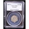 Image 2 : GERMANY: Kaiserreich, AR 1/2 mark, Berlin, 1917-A, PCGS MS66