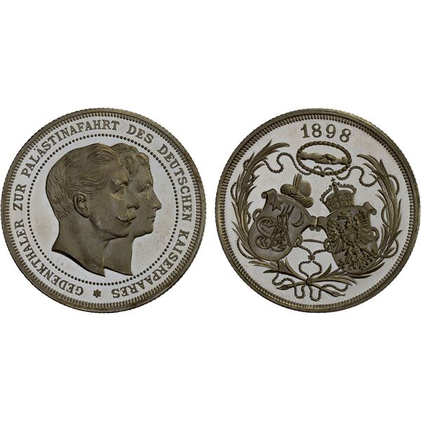 GERMANY: Wilhelm II, 1888-1918, AR medal (14.93g), 1898, Proof