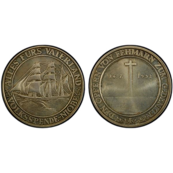 GERMANY: Weimar Republic, AR medal, 1932, PCGS Specimen 65