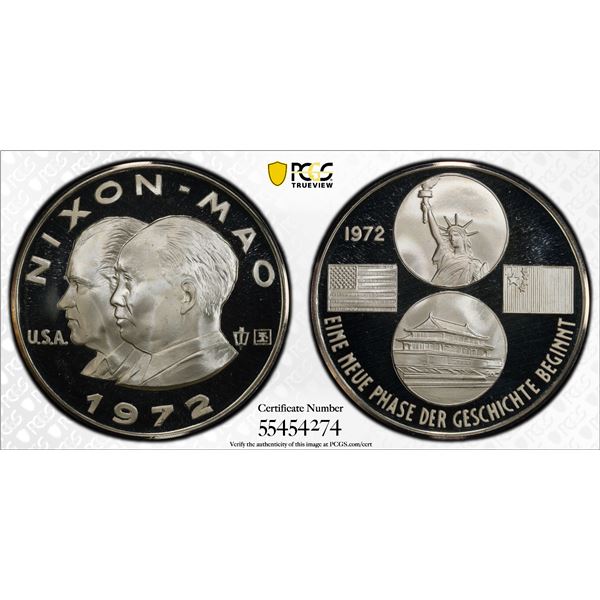 GERMANY: Federal Republic, AR medal (68.89g), 1972, PCGS Proof 69 DCAM