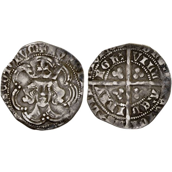 SCOTLAND: Robert III, 1390-1406, AR groat (2.57g), Edinburgh, VF