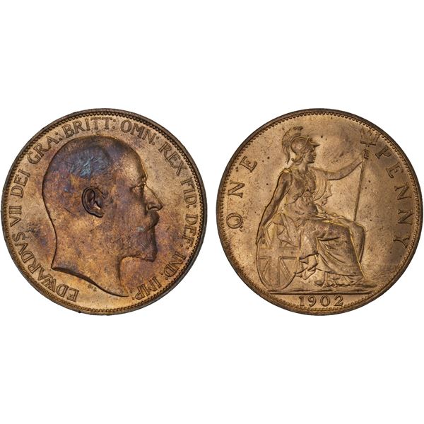 GREAT BRITAIN: Edward VII, 1901-1910, AE penny, 1902, Unc