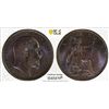 Image 1 : GREAT BRITAIN: Edward VII, 1901-1910, AE farthing, 1909, PCGS MS65