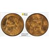 Image 1 : GREAT BRITAIN: Edward VII, 1901-1910, AE halfpenny, 1902, PCGS MS66 RD