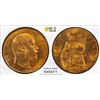 Image 1 : GREAT BRITAIN: Edward VII, 1901-1910, AE halfpenny, 1909, PCGS MS65 RD