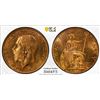 Image 1 : GREAT BRITAIN: George V, 1910-1936, AE halfpenny, 1911, PCGS MS64 RD
