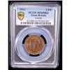 Image 2 : GREAT BRITAIN: George V, 1910-1936, AE halfpenny, 1913, PCGS MS65 RD