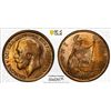Image 1 : GREAT BRITAIN: George V, 1910-1936, AE penny, 1918, PCGS MS64 RD