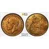 Image 1 : GREAT BRITAIN: George V, 1910-1936, AE penny, 1919, PCGS MS65 RD