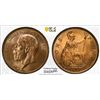 Image 1 : GREAT BRITAIN: George V, 1910-1936, AE penny, 1927, PCGS MS65 RD