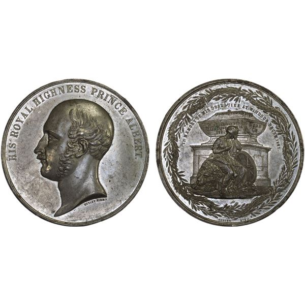 GREAT BRITAIN: white metal medal, 1861, AU