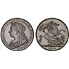 Image 1 : GREAT BRITAIN: Victoria, 1837-1901, AR crown, 1899, AU