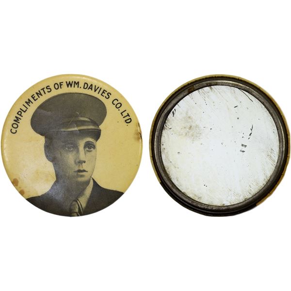 GREAT BRITAIN: advertising mirror (9.37g), ND (ca. 1910s?), VF