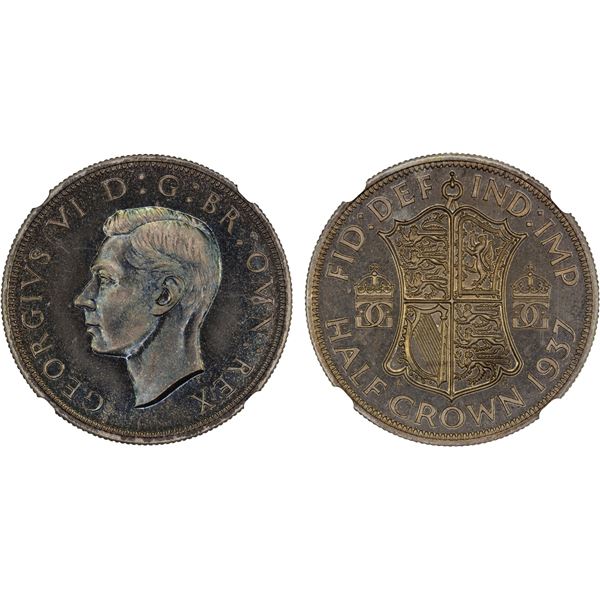 GREAT BRITAIN: George VI, 1936-1952, AR halfcrown, 1937, NGC Proof 65