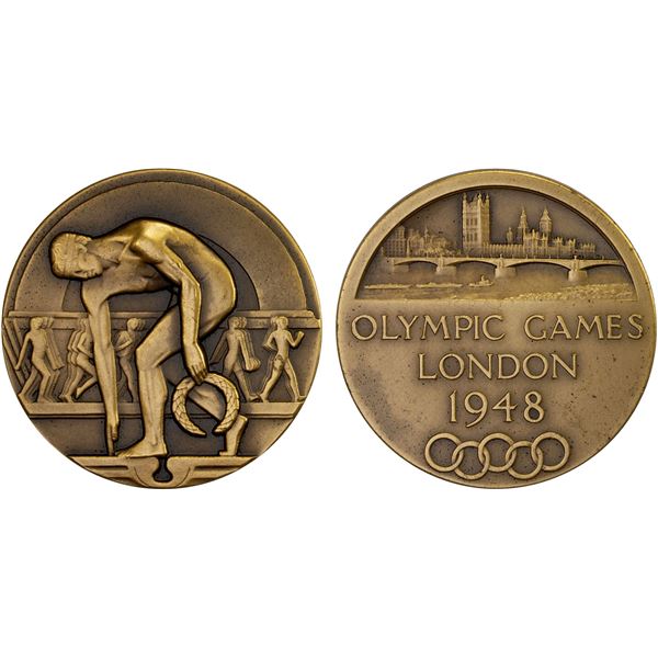 GREAT BRITAIN: AE medal (21.40g), 1948, Unc