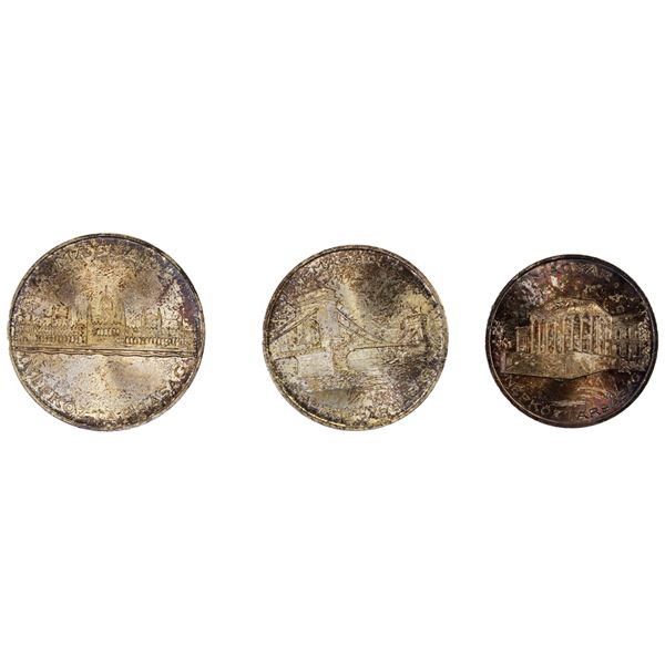 HUNGARY: People's Republic, 3-coin mint set, 1956