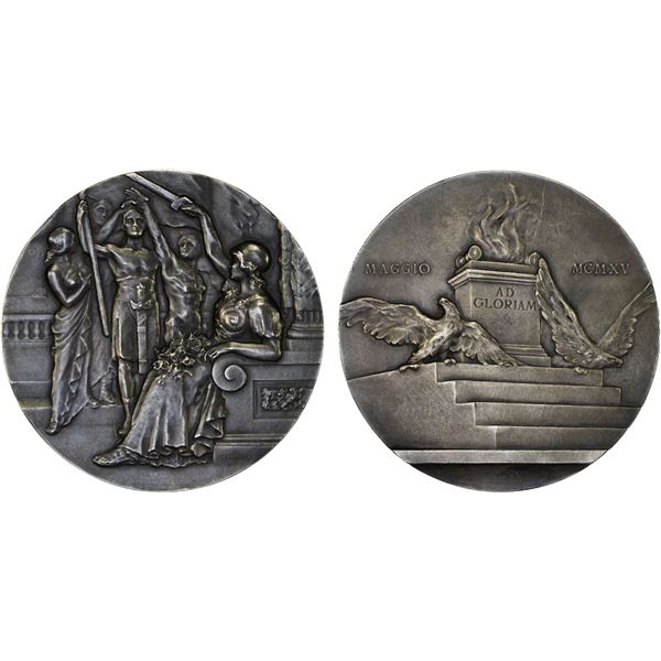 ITALY: SAVOY: AR medal (100.69g), 1915, Unc