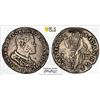 Image 1 : ITALY: TUSCANY: Cosimo I de' Medici, 1555-1569, AR testone, 1465, PCGS VF30