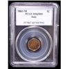 Image 2 : ITALY: Vittorio Emanuele II, 1861-1878, AE centesimo, Milan, 1861-M, PCGS MS65 RD