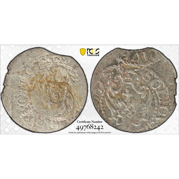 POLISH LIVONIA: Sigismund III, 1587-1629, AR schilling (silins), Riga, [16]17, PCGS AU58