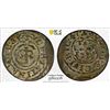 Image 1 : SWEDISH LIVONIA: Christina, 1632-1654, BI solidus, Riga, [16]47, PCGS MS62