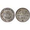 Image 1 : NORWAY: Carl XIV Johan, 1818-1844, BI 4 skilling, 1842, XF