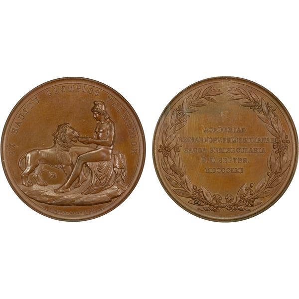 NORWAY: AE medal, 1861, MS66 BN