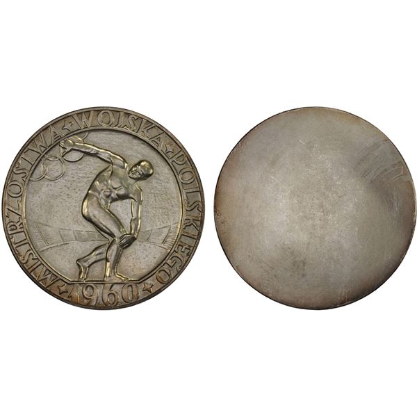 POLAND: People's Republic, AR medal (69.82g), 1960, Unc