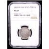Image 2 : SPAIN: Alfonso XIII, 1886-1931, AR peseta, 1899 (99), NGC MS64
