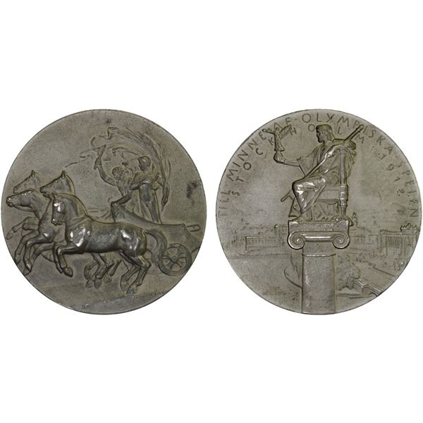 SWEDEN: medal (47.32g), 1912, AU