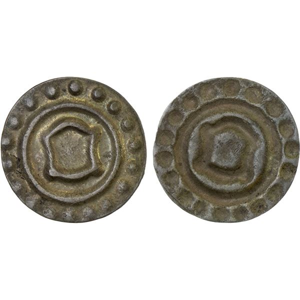 SWITZERLAND: SCHWYZ: Canton, BI angster (rappen) (0.35g), ND (17th century), XF
