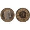 Image 1 : SWITZERLAND: Confederation, 20 rappen, Bern, 1953-B, PCGS Specimen 67