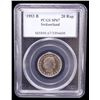Image 2 : SWITZERLAND: Confederation, 20 rappen, Bern, 1953-B, PCGS Specimen 67