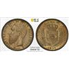 Image 1 : CONGO FREE STATE: Leopold II, 1885-1909, AR franc, 1891, PCGS MS64