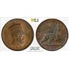 Image 1 : ETHIOPIA: Haile Selassie, 1930-1974, AE matona, EE1923 (1931), PCGS MS64 BN